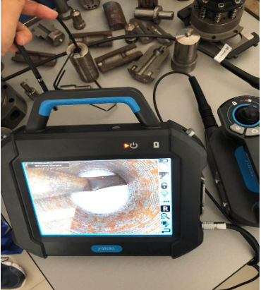 亞泰光電工業(yè)內(nèi)窺鏡SIE的演示現(xiàn)場