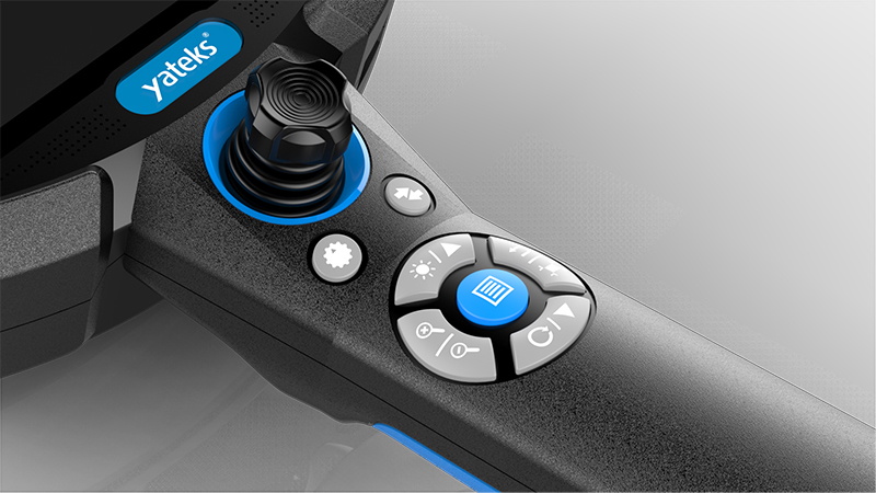 HIE系列高清視頻內(nèi)窺鏡采用手動(dòng)+電動(dòng)驅(qū)動(dòng)方式，探頭可實(shí)現(xiàn)360度旋轉(zhuǎn)，可全方位觀測(cè)被檢測(cè)物